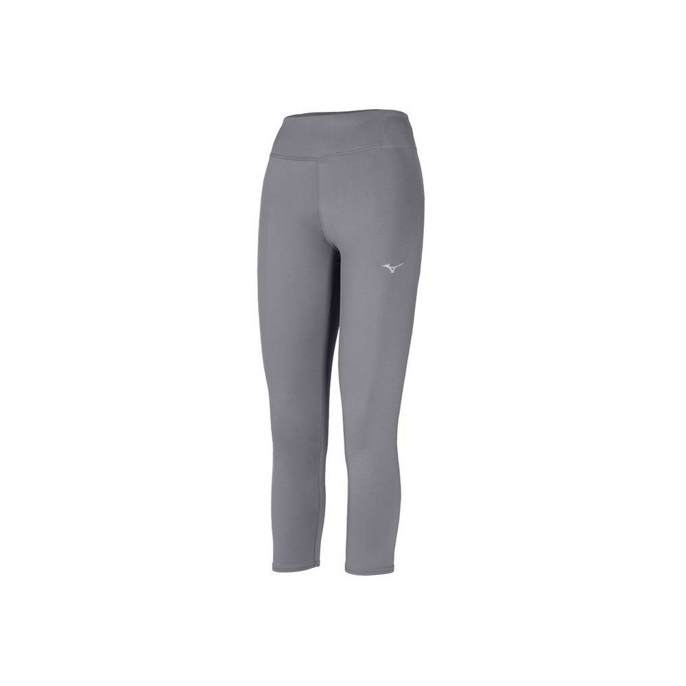 Leggings Mizuno 3/4 Length - Mulher - Cinzentas - IDPMR2479